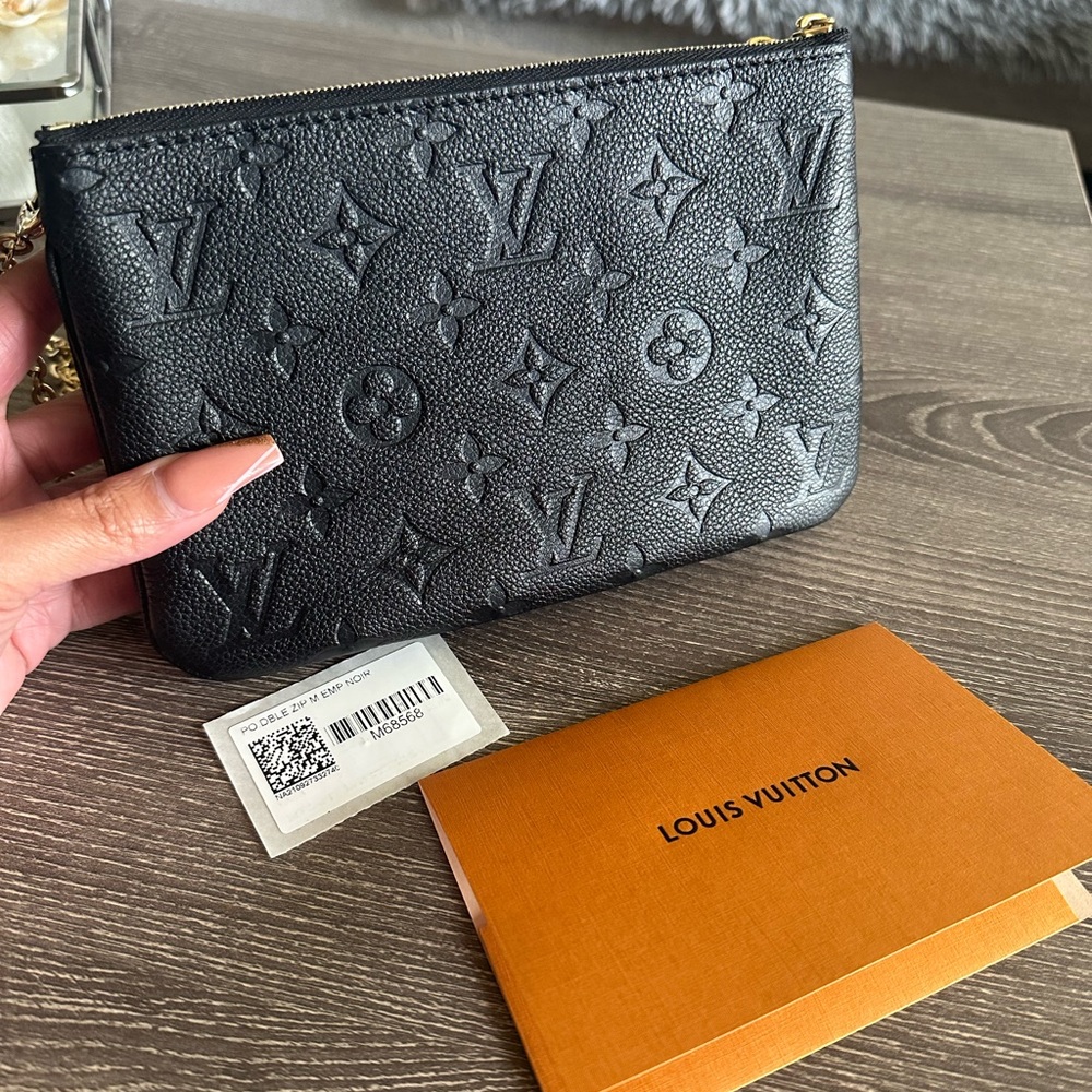 LOUIS VUITTON DOUBLE ZIP EMPREINTE CROSSBODY
